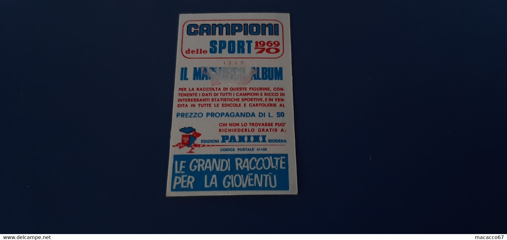 Figurina Panini Campioni Dello Sport 1969 - 391 Bjoern Wirkola - Edizione Italiana