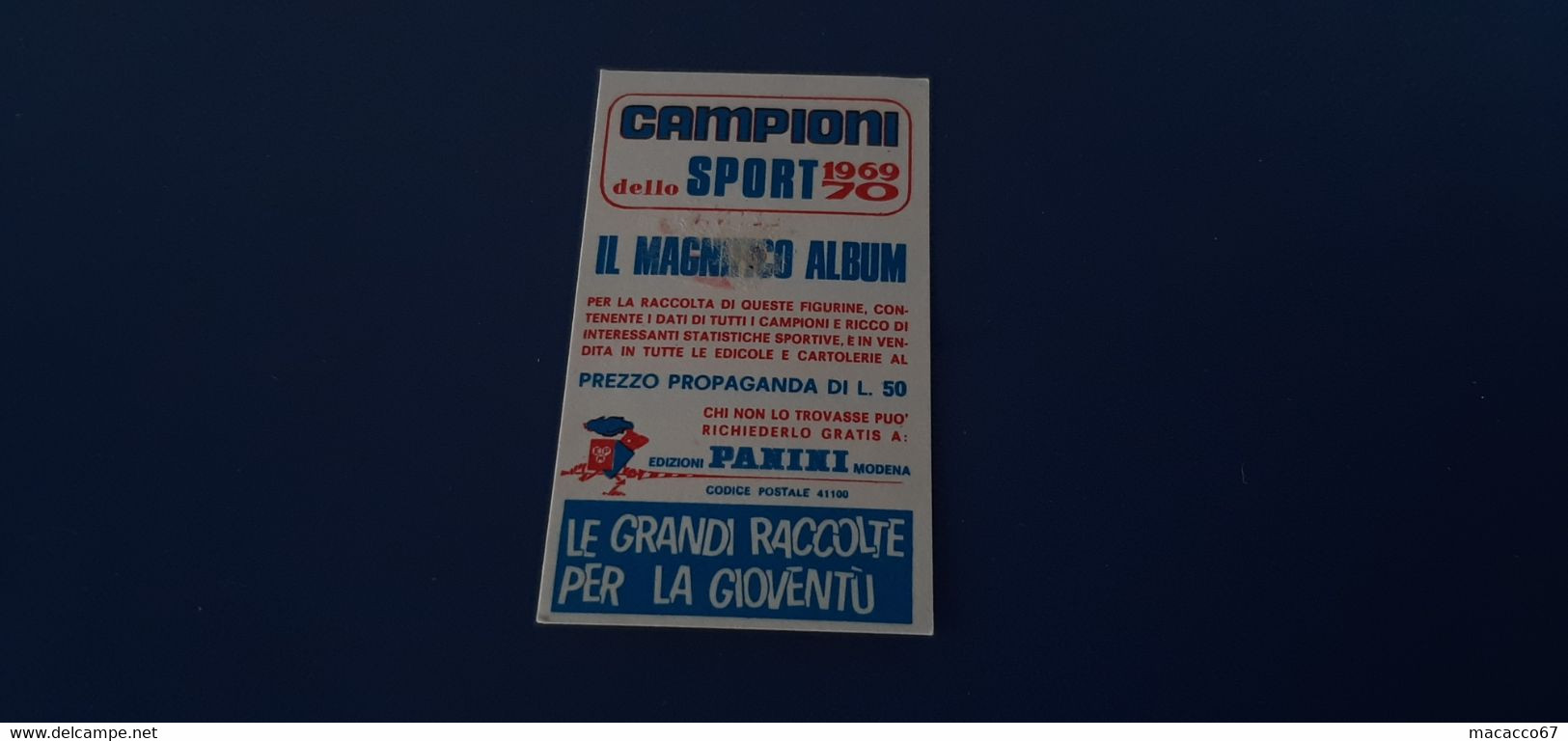 Figurina Panini Campioni Dello Sport 1969 - 397 Nicola Pietrangeli - Edizione Italiana