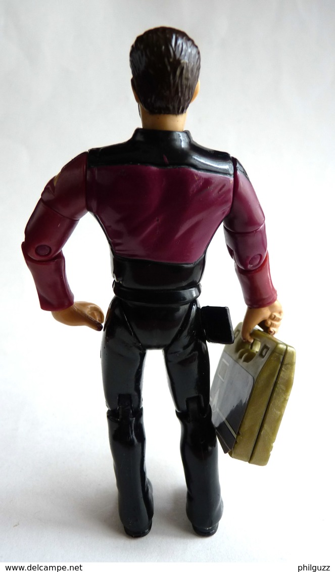 FIGURINE PLAYMATES TOYS 1992 STAR TREK NEXT GENERATION - Cdt WILLIAM RIKER AVEC MALETTE - Star Trek