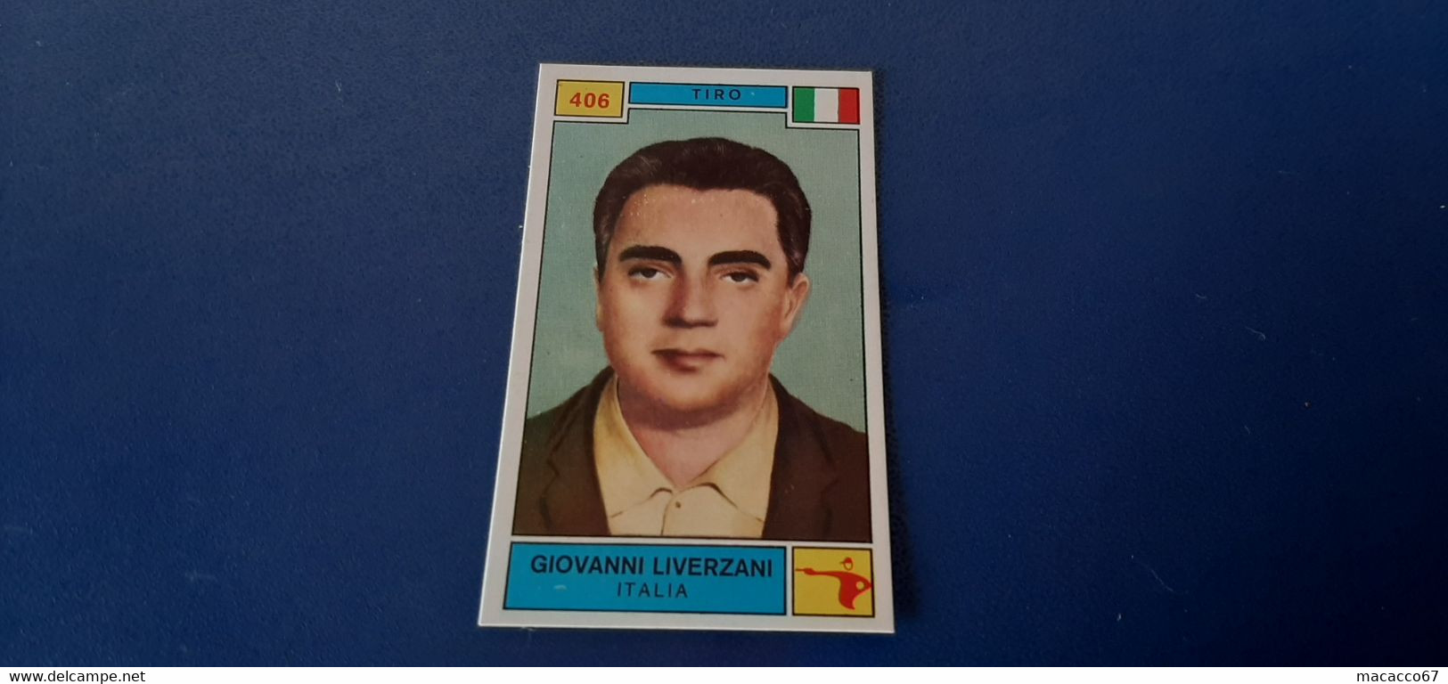 Figurina Panini Campioni Dello Sport 1969 - 406 Giovanni Liverzani - Edizione Italiana