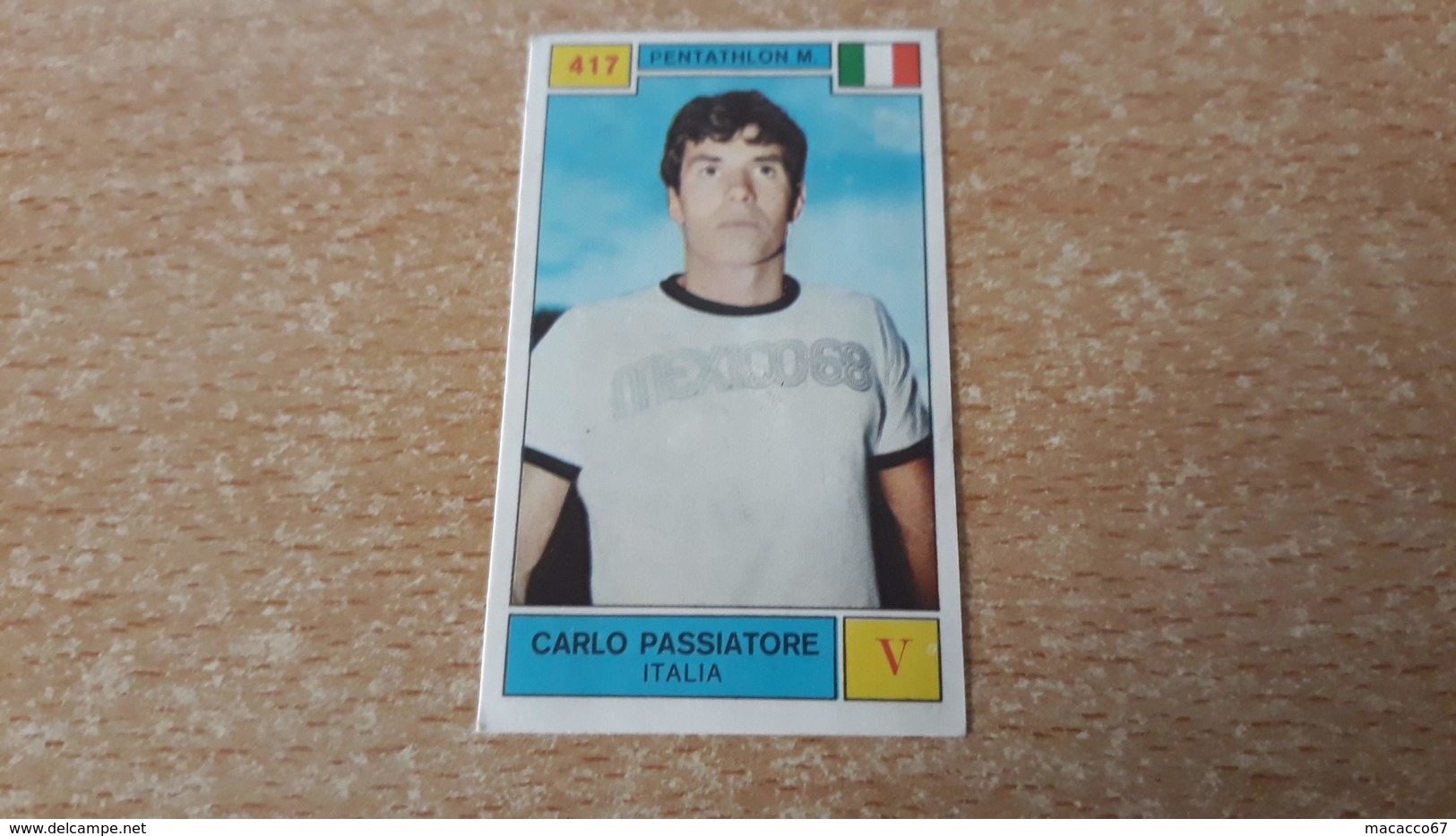 Figurina Panini Campioni Dello Sport 1969 - 417 Carlo Passiatore - Edizione Italiana