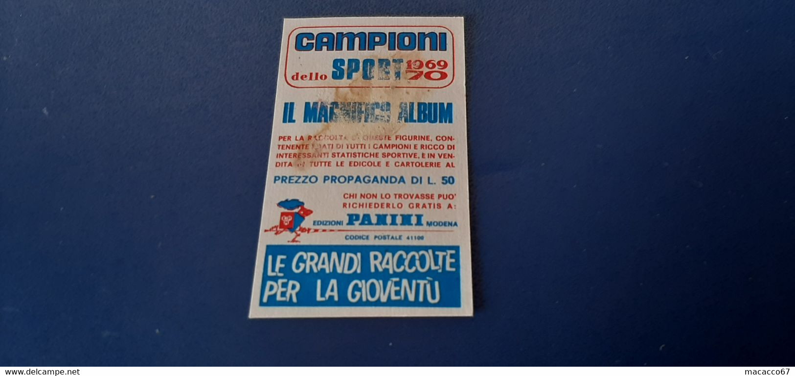 Figurina Panini Campioni Dello Sport 1969 - 434 Bob Summers - Edizione Italiana