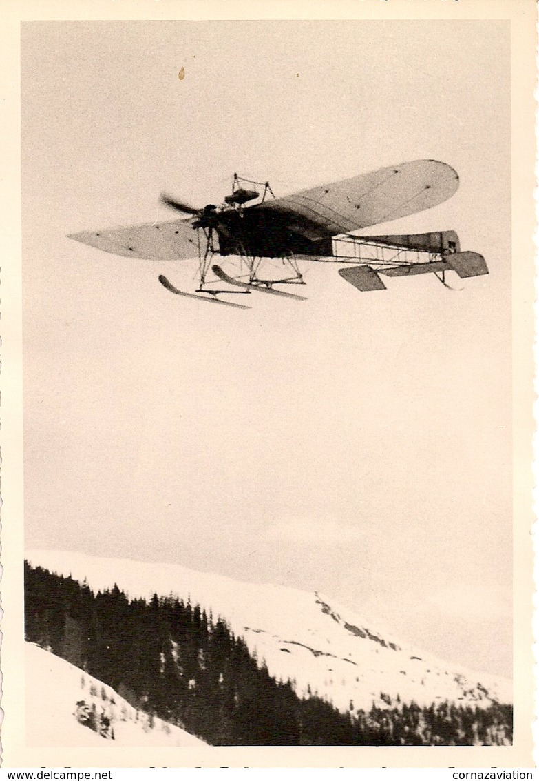 Aviation - Avion Avec Skis Du Suisse  René Grandjean -  Avec Signature De L'aviateur - Aviation