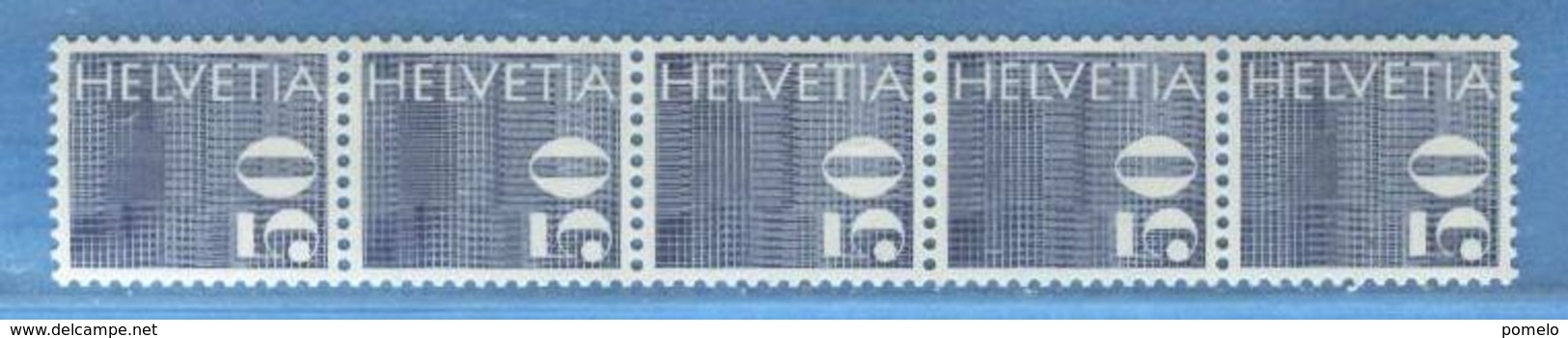 SVIZZERA -  Serie Ordinaria Cifra 50 Da Bobine - Coil Stamps