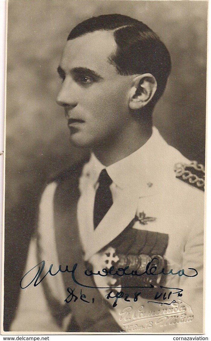Aviation - Aviateur Umberto Maddalena - Carte Signée à Ouchy-Lausanne En Juin 1928 - Rare - Aviateurs