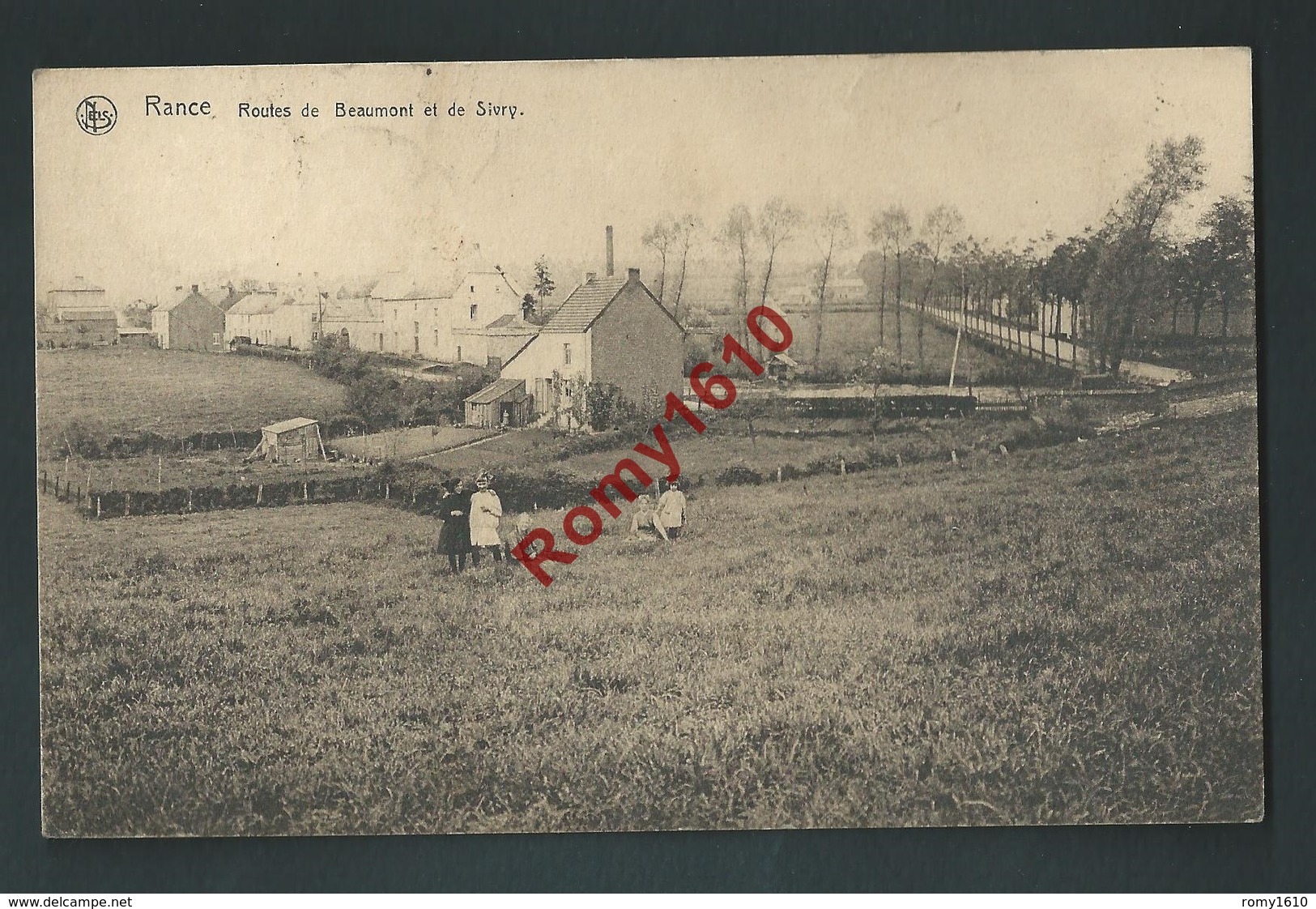 RANCE. Routes De Beaumont Et Sivry. Village, Enfants. Scan Recto/verso. - Sivry-Rance