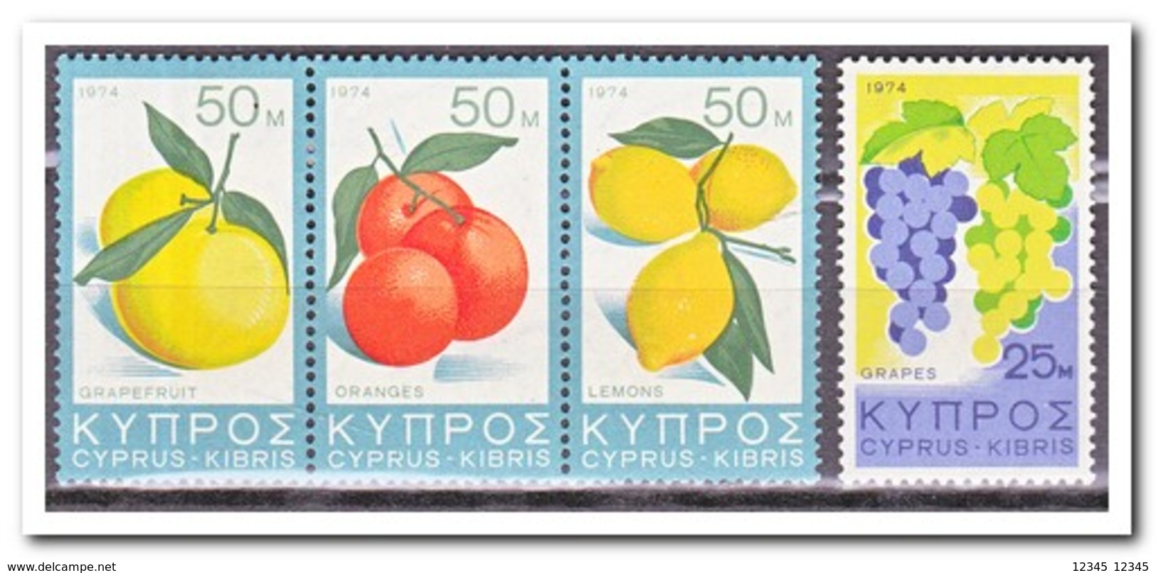 Cyprus 1974, Postfris MNH, Fruit - Ongebruikt