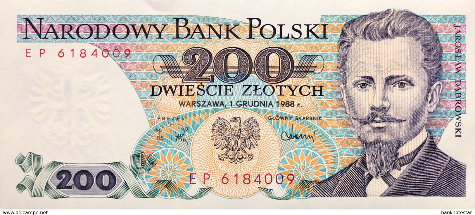 Poland 200 Zlotych, P-144c (1.12.1988) - UNC - Polen