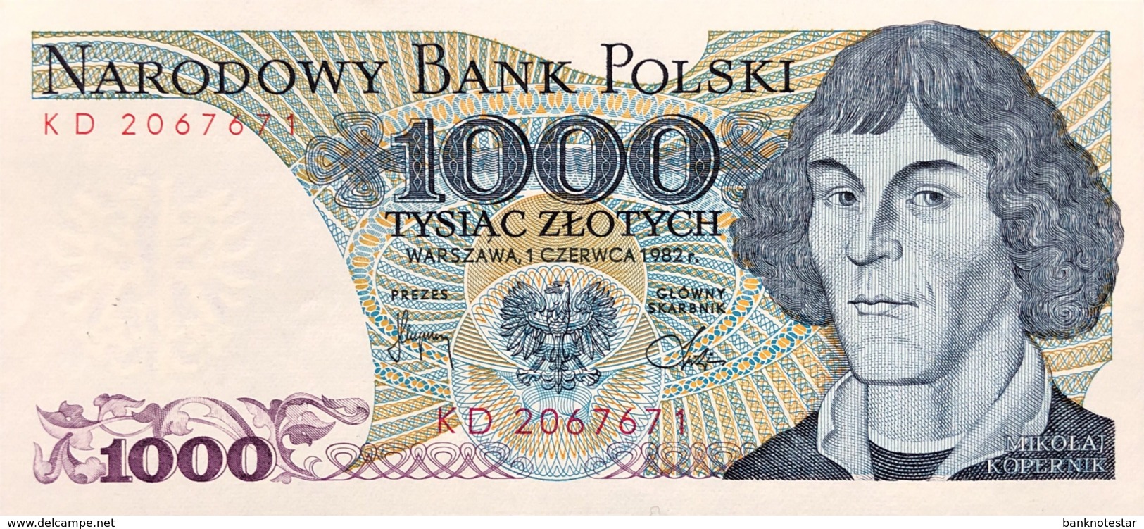 Poland 1.000 Zlotych, P-146c (1.6.1982) - UNC - Polen