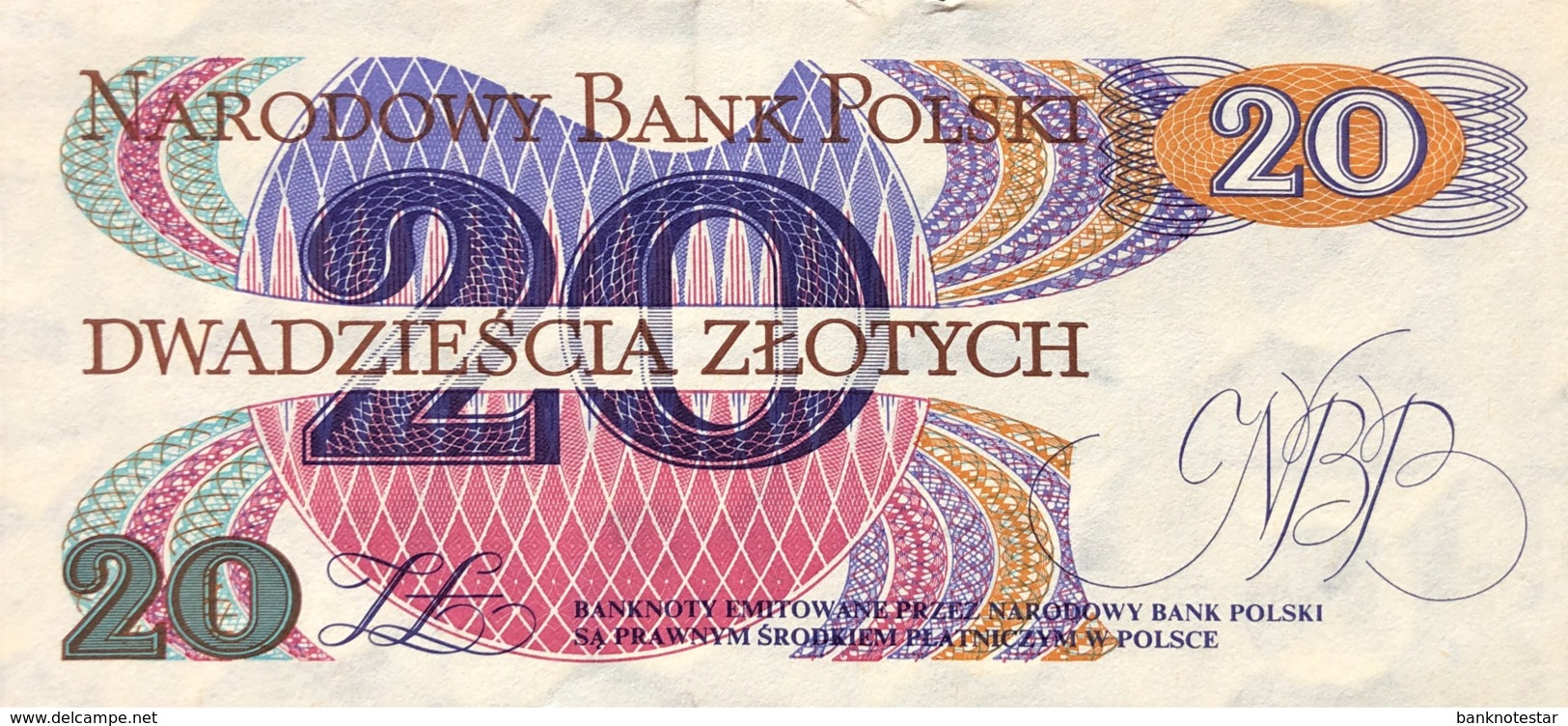 Poland 20 Zlotych, P-149a (1.6.1982) - UNC - Polen