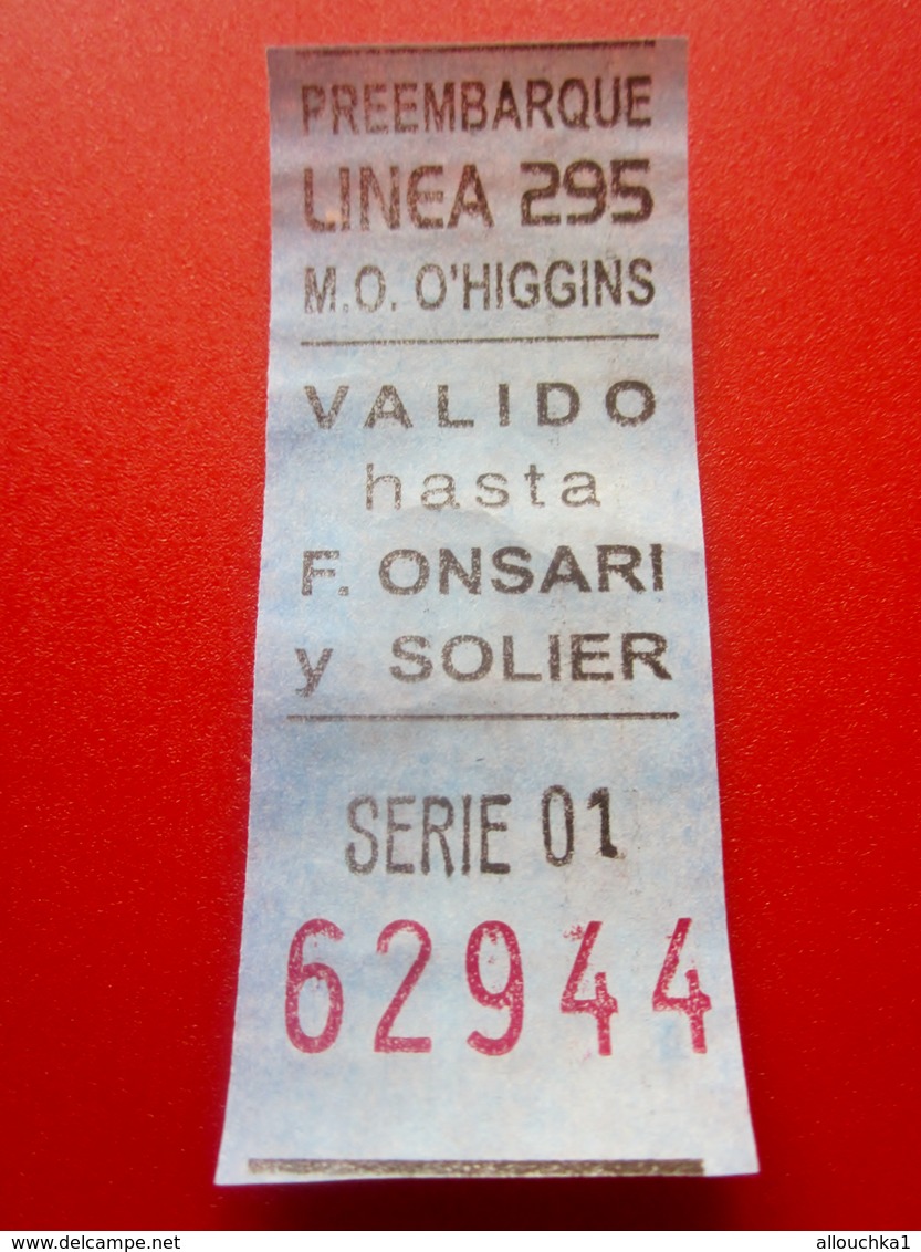 ESPAGNE ESPANA -Boleto De Tren -Titre De Transport Billet Ticket-Tramway,Bus,Autobus,Railway,Métro - Welt