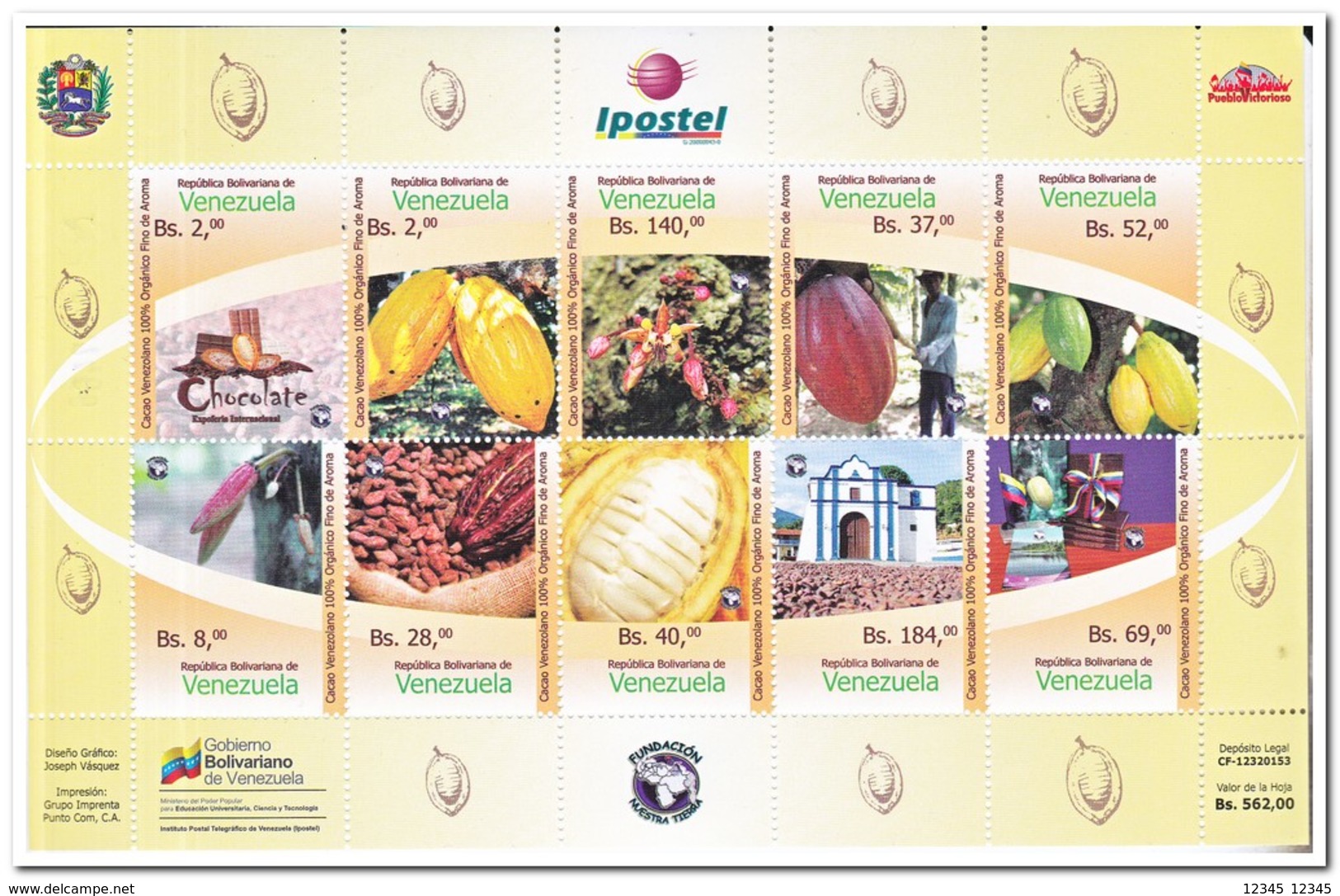 Venezuela 2015, Postfris MNH, Cacao - Venezuela