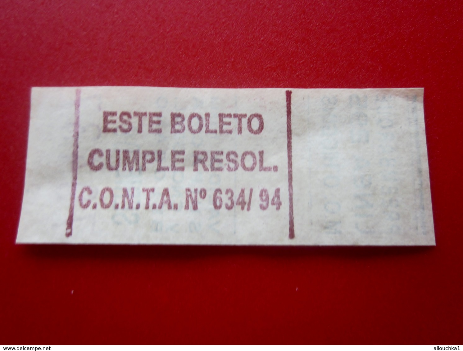 ESPAGNE ESPANA -Boleto De Tren -Titre De Transport Billet Ticket-Tramway,Bus,Autobus,Railway,Métro - World