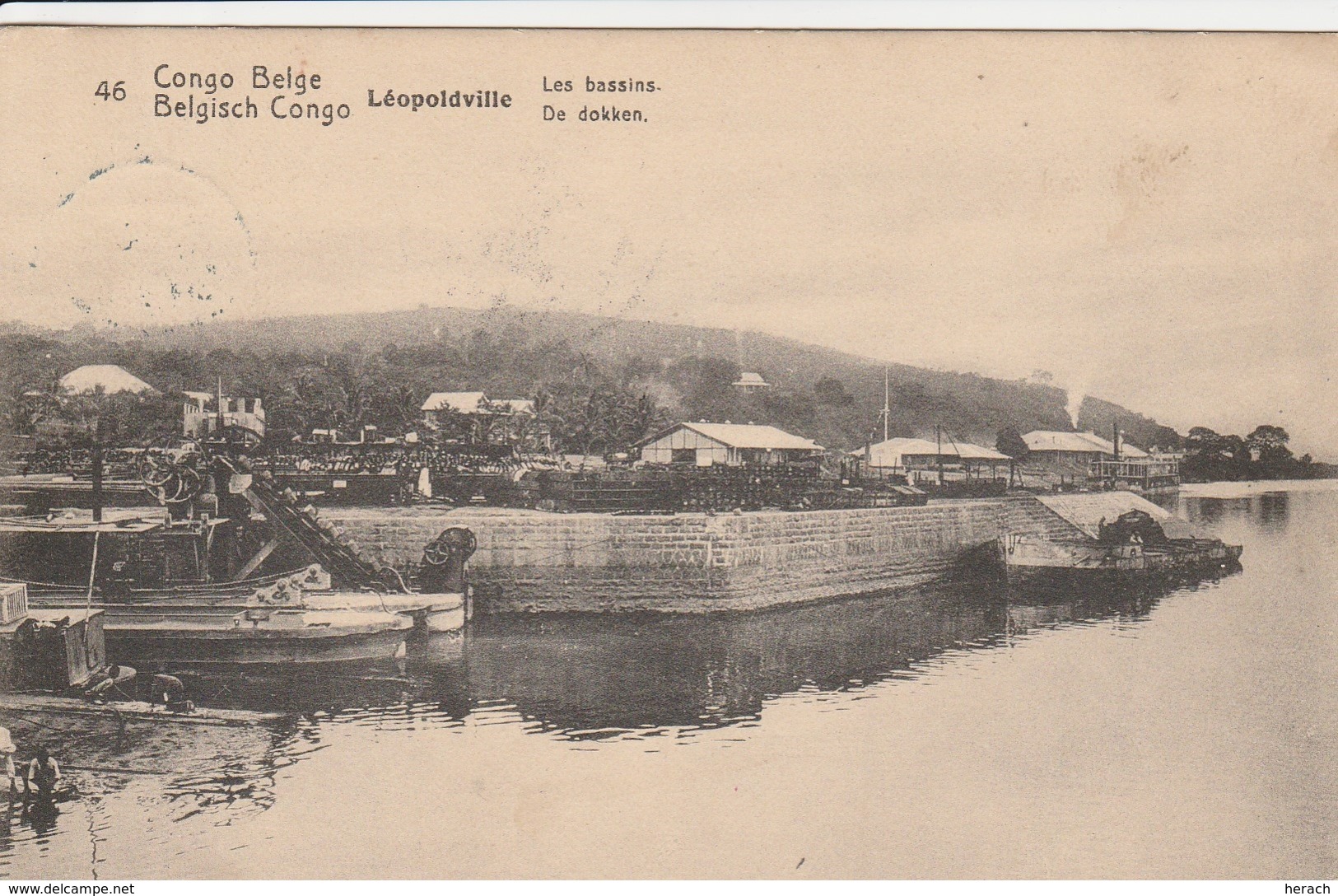 Congo Belge Entier Postal Illustré Pour La Belgique 1913 - Entiers Postaux