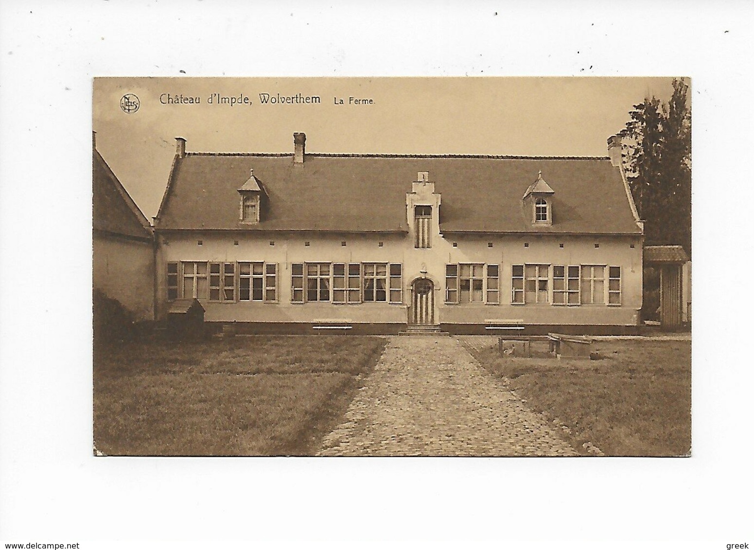 Wolvertem, Chateau D'Impde, Le Ferme --> écrit 1928 - Meise