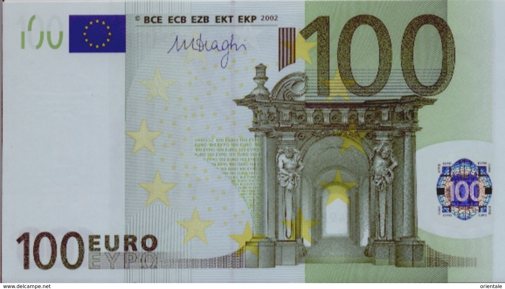 SPAIN 100 Euro Draghi M005 UNC - 20 Euro