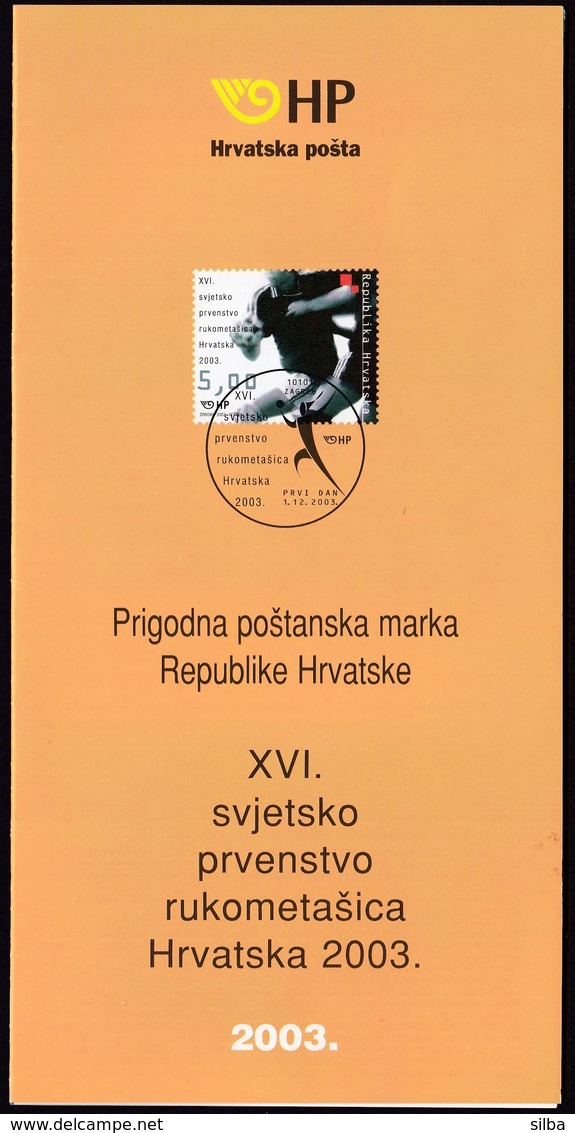 Croatia 2003 / 16th Women's World Handball Championship / Prospectus, Leaflet, Brochure - Kroatien
