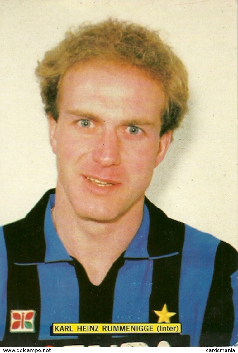 Cartolina Karl Heinz Rummenigge-Inter - Calcio
