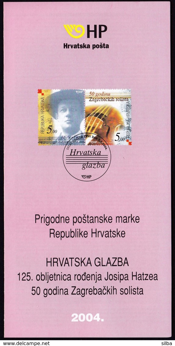 Croatia 2004 / Croatian Music / Prospectus, Leaflet, Brochure - Kroatien