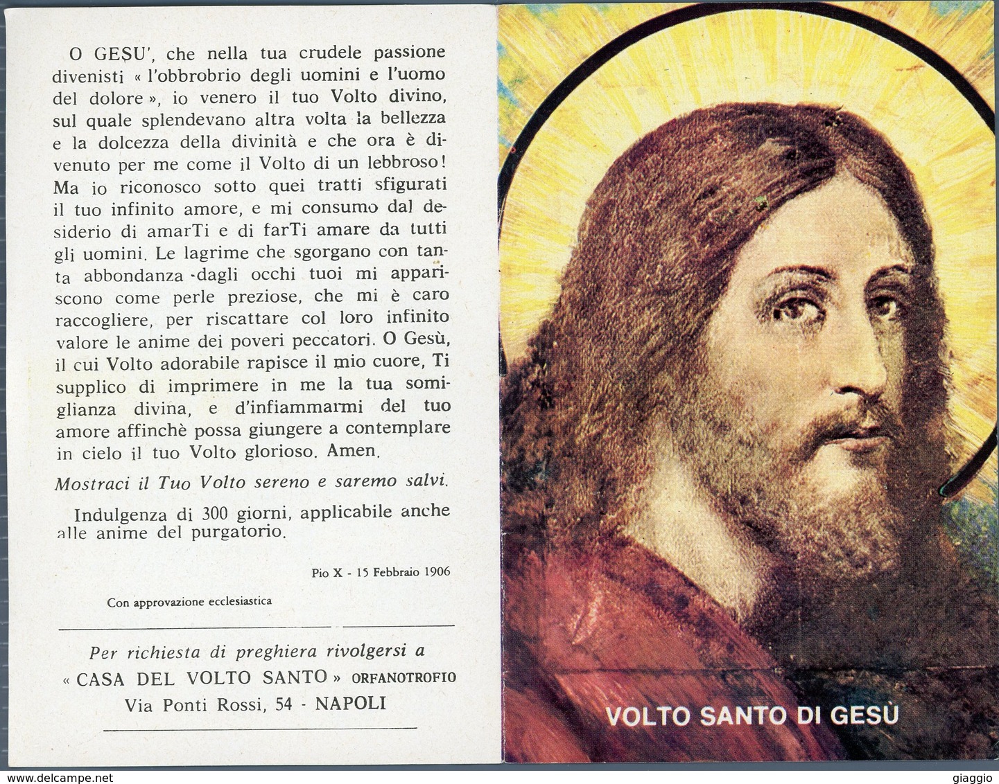 °°° Santino N. 139 - Volto Santo Di Gesù °°° - Religione & Esoterismo