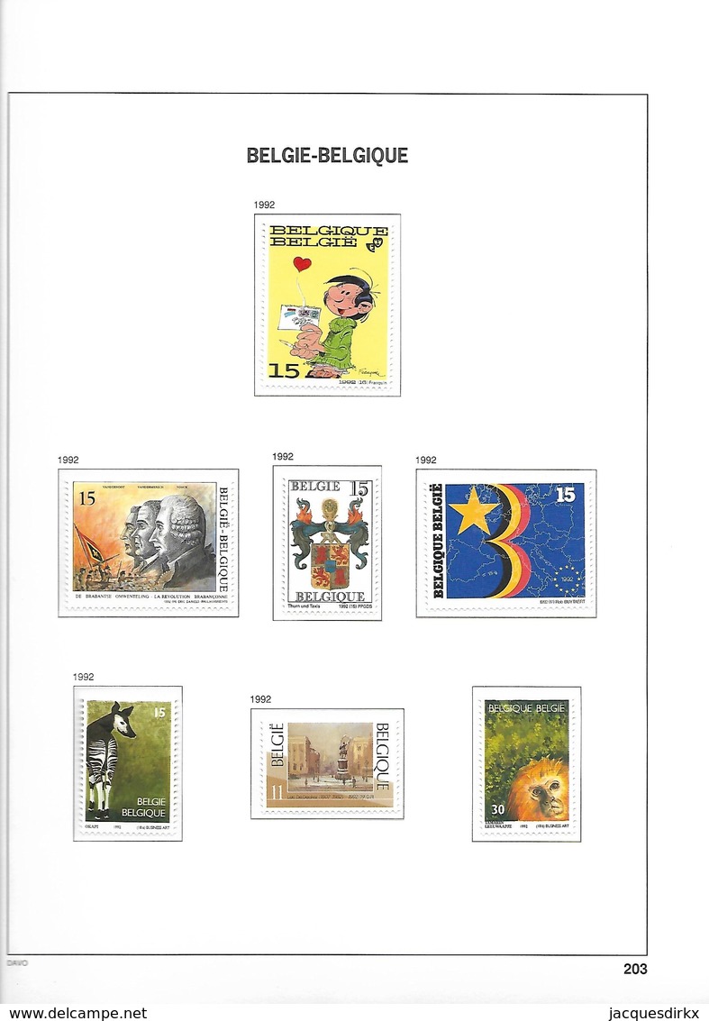 Belgie   .   10  Pagina's Met Zegels     .        **    Postfris   .   /  .   Neuf SANS Charniere - Ungebraucht