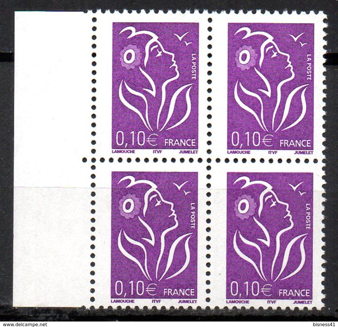 Col12 France Variété Marianne Lamouche  N° 3732 / 3714 1 Demi Tenant à 2 Demie Barre De Pho Neuf XX MNH Luxe - Neufs