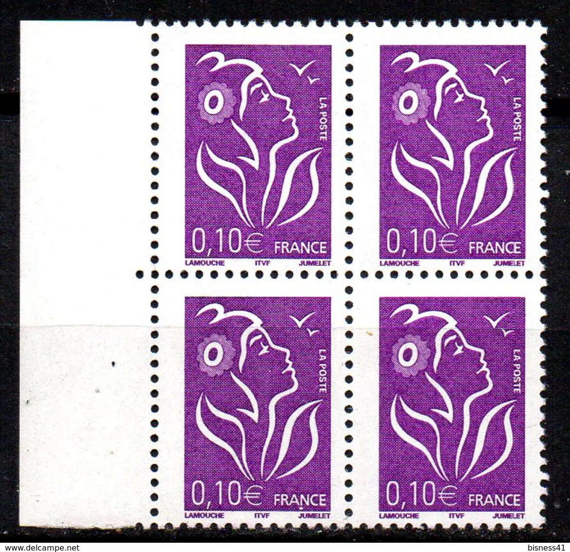 Col12 France Variété Marianne Lamouche  N° 3732 / 3714 1 Demi Tenant à 2 Demie Barre De Pho Neuf XX MNH Luxe - Neufs