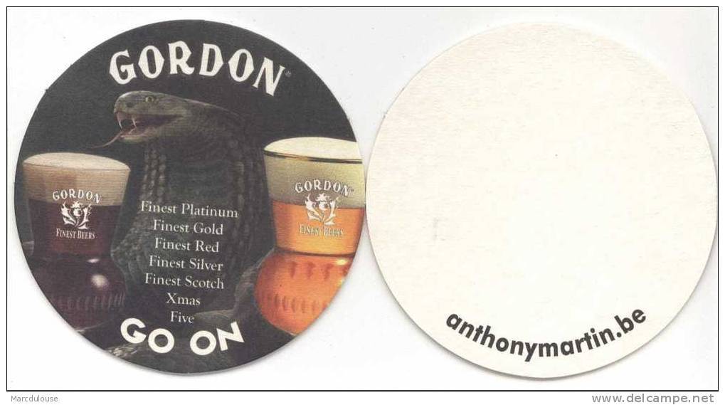 Gordon. Finest Beers. Finest Platinium. Finest Gold. Finest Red. Finest Silver. Finest Scotch. Xmas. Five. Go On. - Bierdeckel