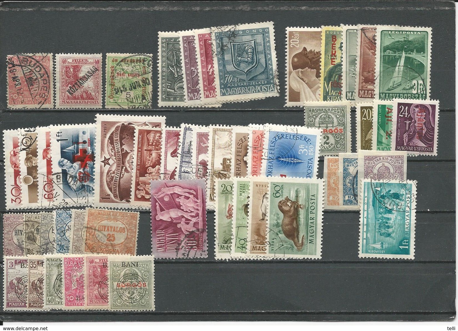 HONGRIE  Lot De 122 Timbres (poste Aérienne, Taxe, Service, Transylvanie, Etc) (122) O Et * L1 1914-59 - Oblitérés