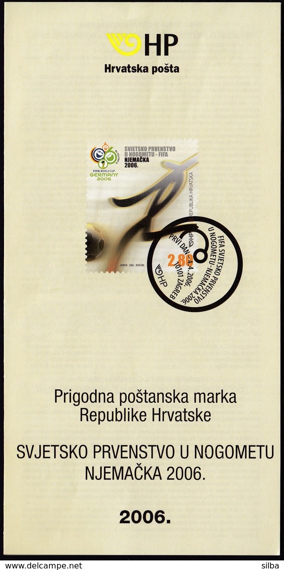 Croatia 2006 / Football World Cup - Germany / Prospectus, Leaflet, Brochure - Kroatien