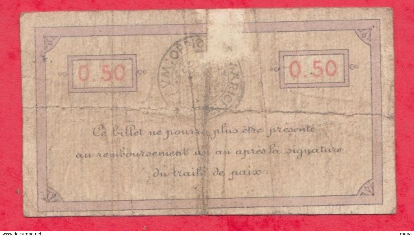 50 Centimes Ville De  Remiremont  Dans L 'état (188) - Bons & Nécessité