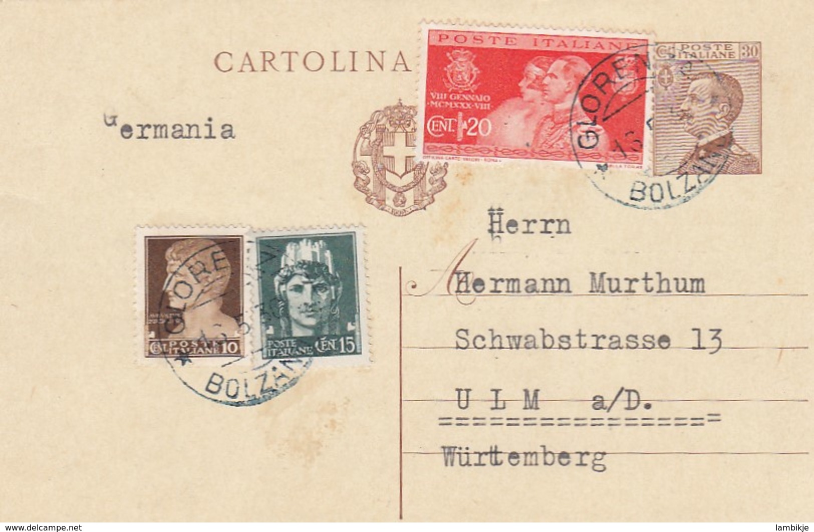 Italy Postcard 1930 - Macchine Per Obliterare (EMA)