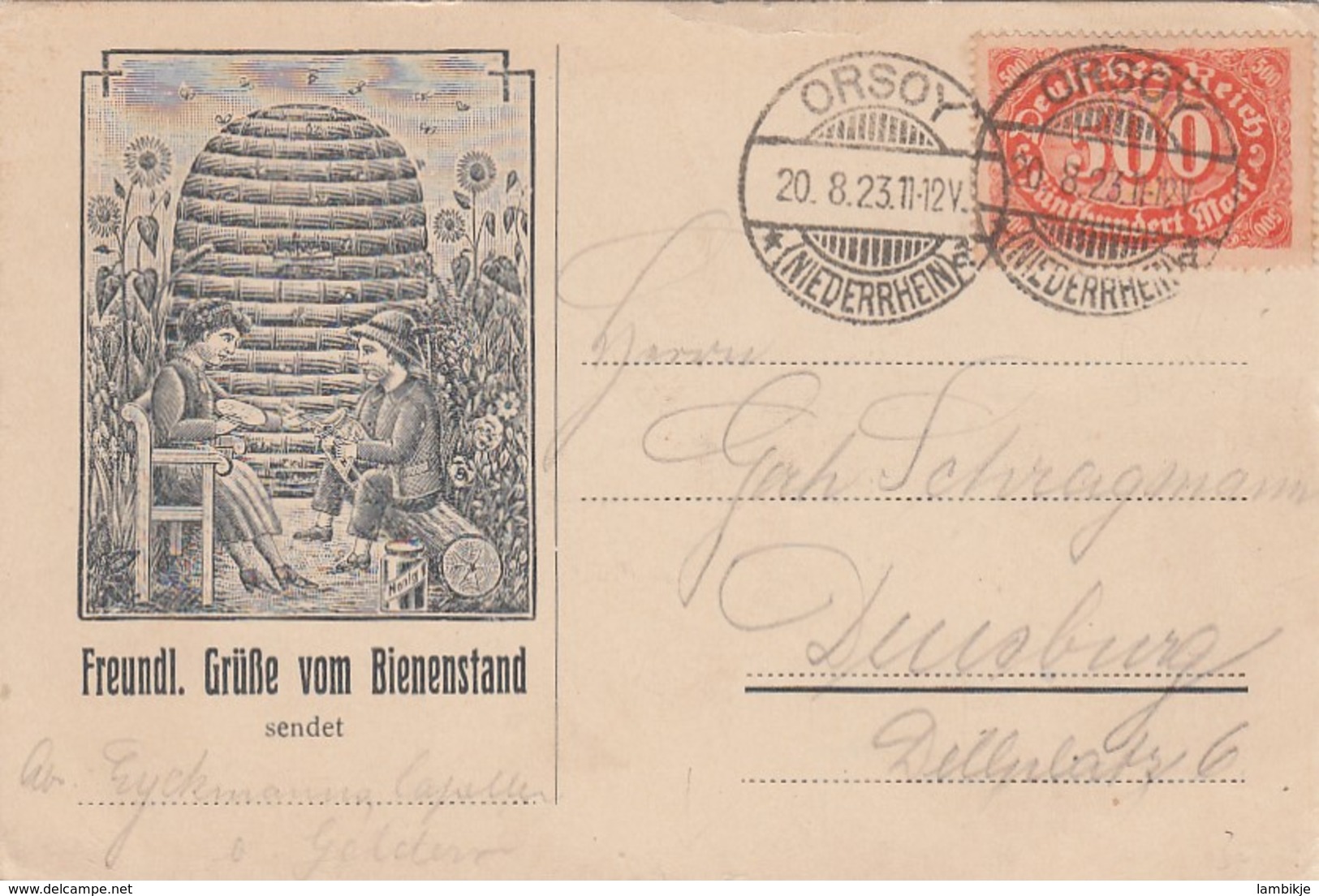 Deutsches Reich Postkarte Werbung 1920-23 - Sonstige & Ohne Zuordnung