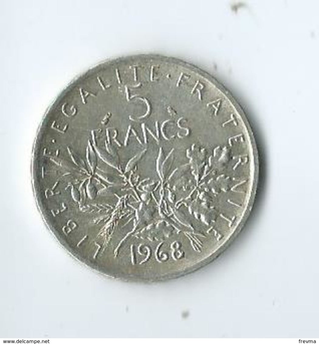 5 Francs Semeuse 1968 Argent - Other & Unclassified