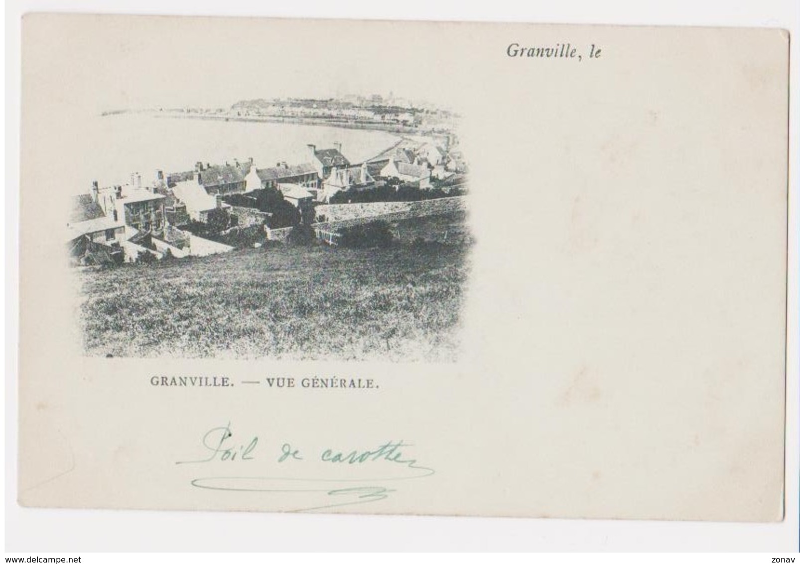 CP Ancètre GRANVILLE Fin XIX° Signée "Poil De Carotte" - Granville