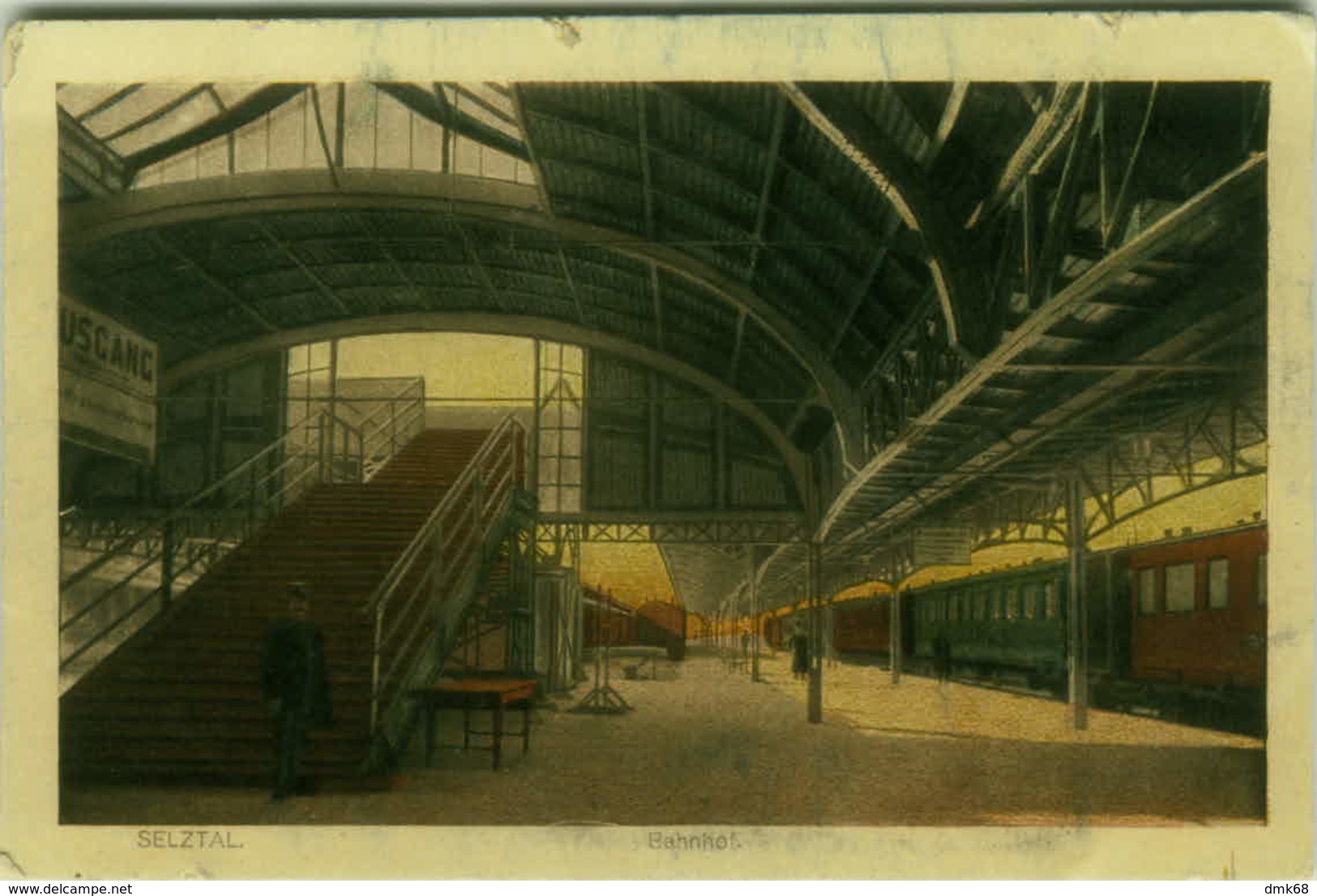 AK AUSTRIA - SELZTHAL  - BAHNHOF  / RAILWAY STATION - EDIT FRANZ KNOLLMULLER - 1919 ( BG2442) - Selzthal