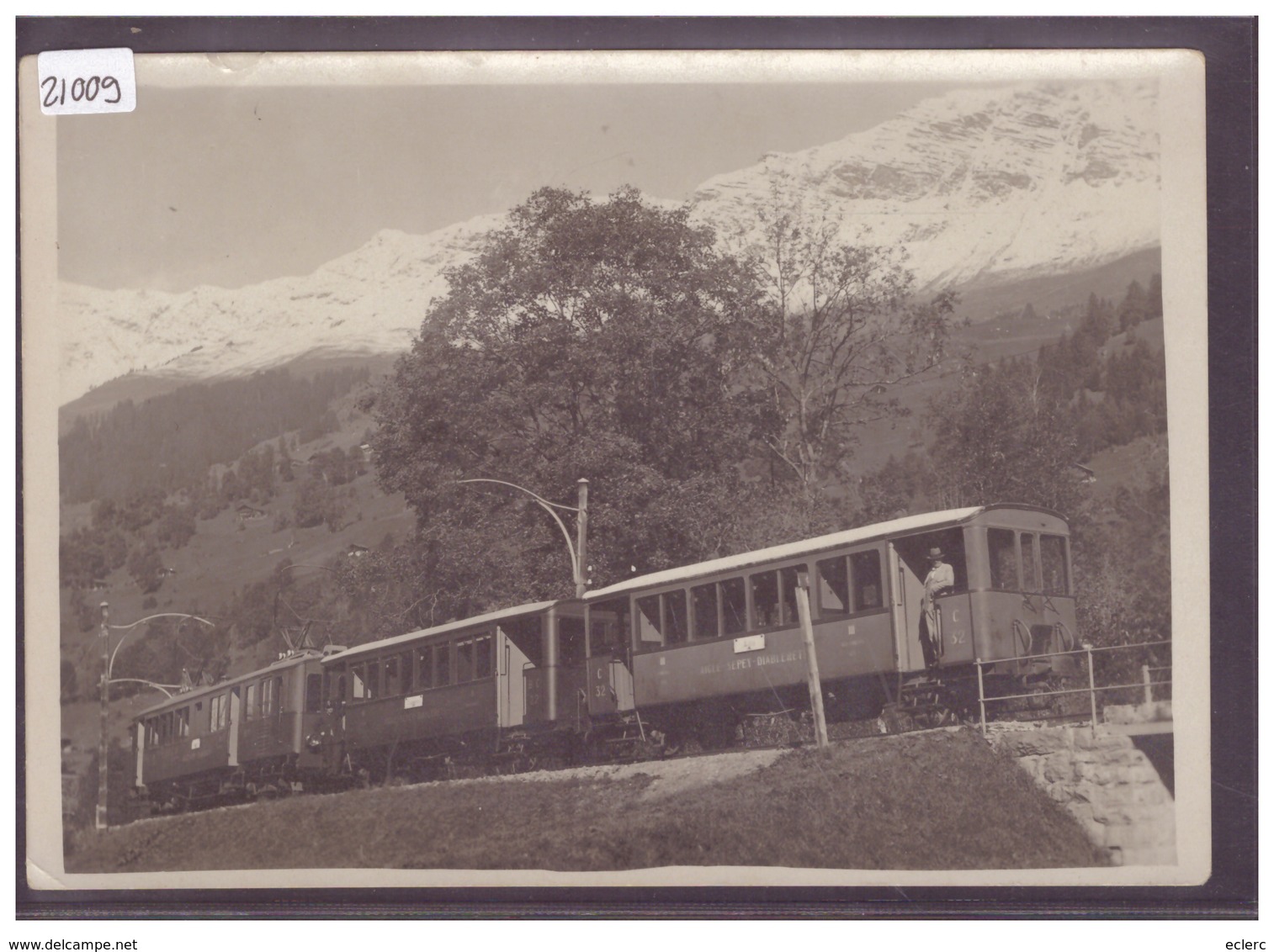 FORMAT 10x15cm - DISTRICT D'AIGLE - CHEMIN DE FER AIGLE-SEPEY-DIABLERETS - TRAIN - BAHN - TB - Aigle