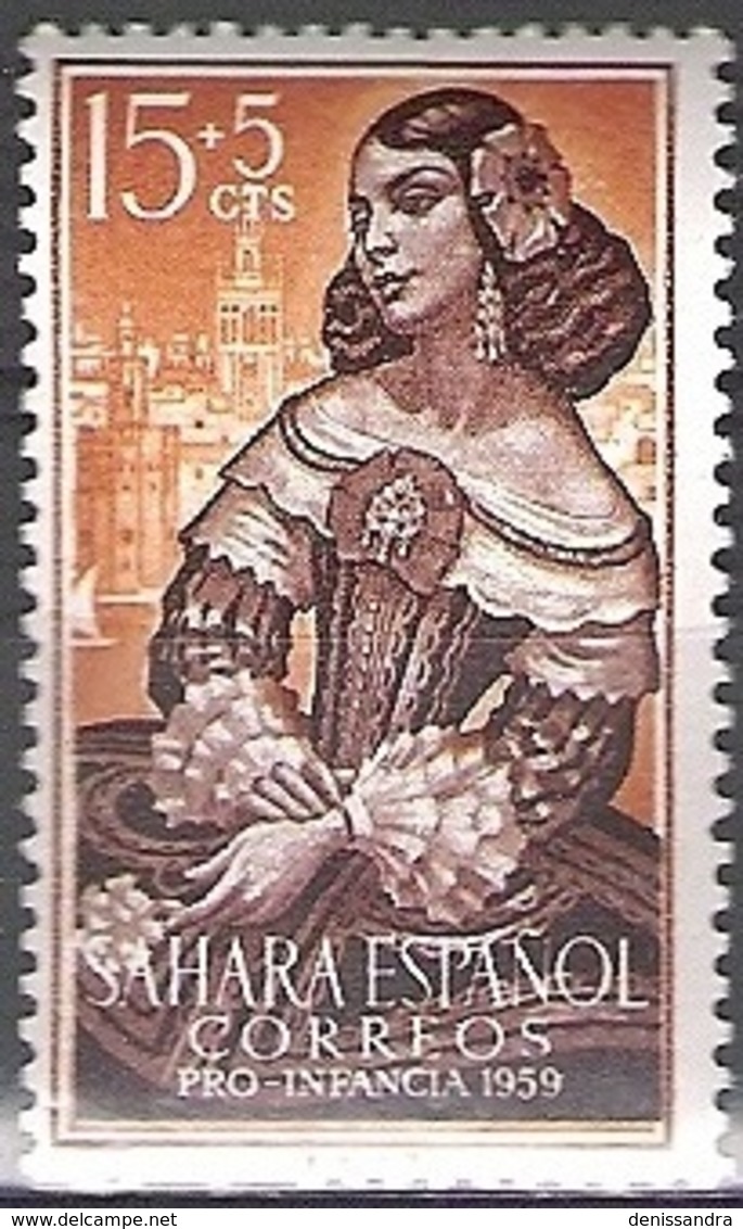 Sahara Español 1959 Michel 188 Neuf ** Cote (2005) 0.20 Euro Femme De Sevilla - Sahara Espagnol