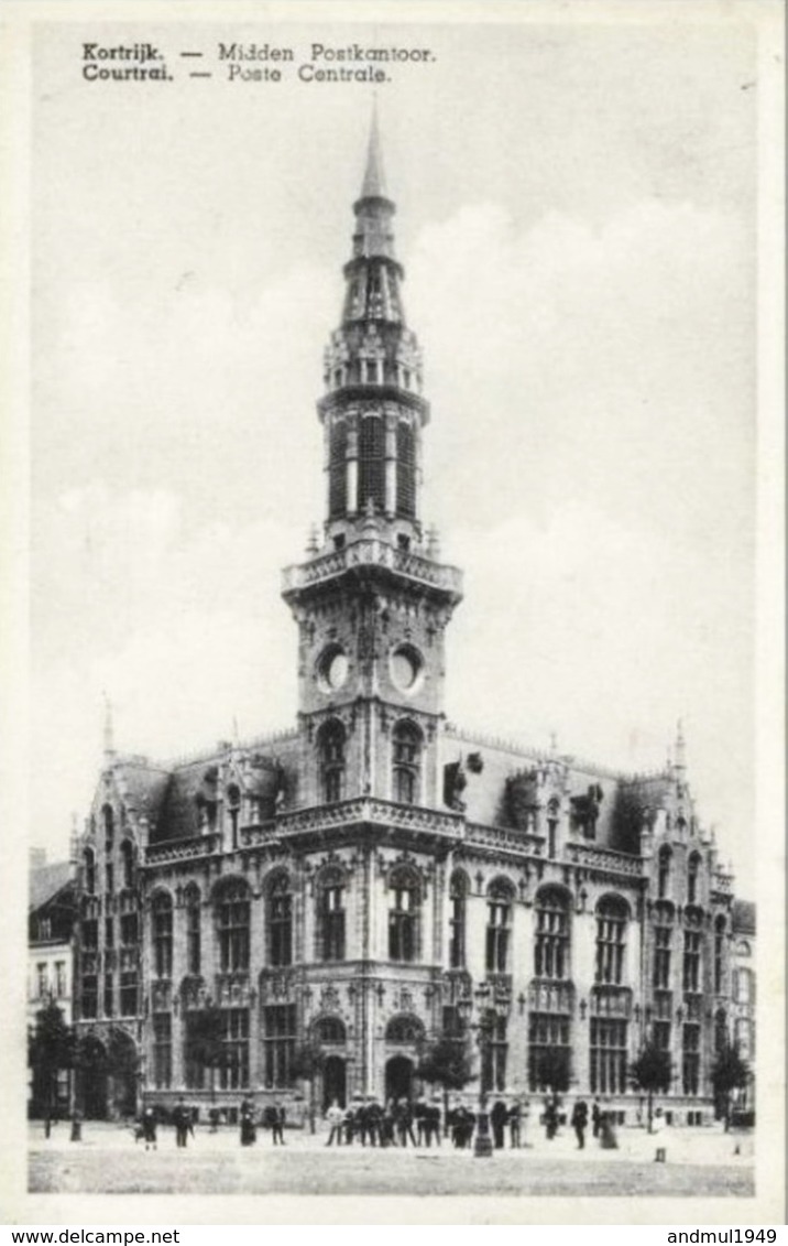 COURTRAI-KORTRIJK - Poste Centrale - Oblitération De 1938 - Kortrijk