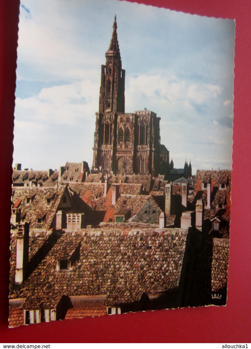 MUSEE ALSACIEN A SRASBOURG Carnet 20 Cartes Postales Anciennes [complet]+3 CPSM Grand Format avec cachet Tour Cathedrale