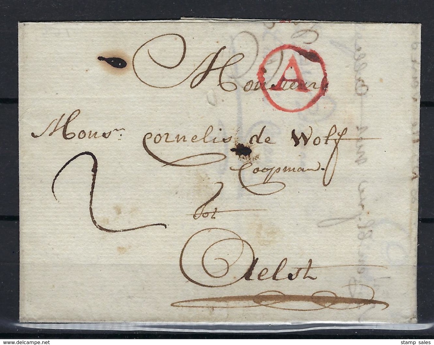 VOORLOPER 1777 MET RODE A Vanuit Antwerpen NAAR Aelst SUPERBE - 1714-1794 (Pays-Bas Autrichiens)