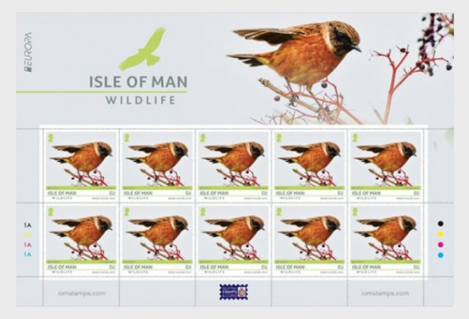 H01 Isle Of Man 2019 Isle Of Man Wildlife Europa Sheetlet MNH Postfrisch - Man (Insel)