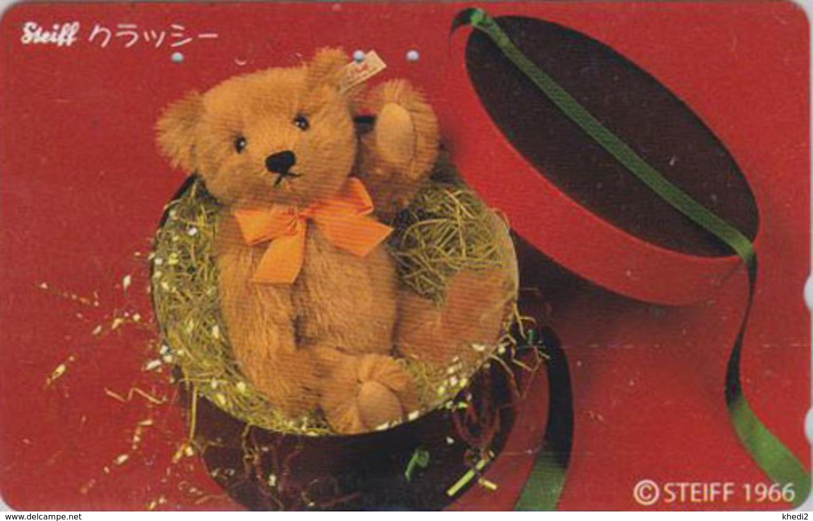 RARE Télécarte Japon / 110-011 - Jouet - OURS NOUNOURS - STEIFF TEDDY BEAR * GERMANY Rel. ** Japan Phonecard - 699 - Jeux