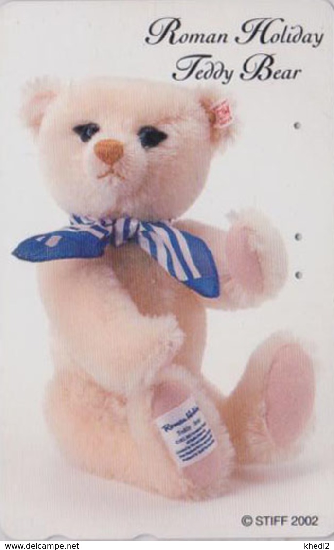 Télécarte Japon / 110-016 - Jouet - OURS NOUNOURS - STEIFF TEDDY BEAR * GERMANY Rel. ** Japan Phonecard - 712 - Jeux