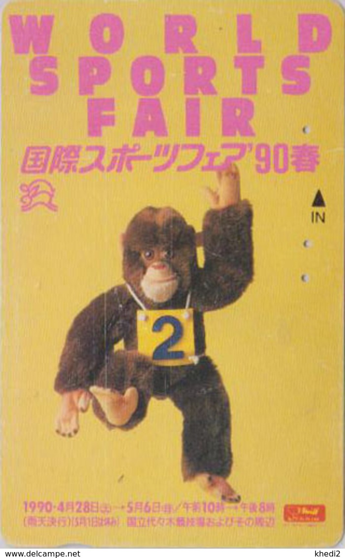 TC Japon / 110-011 - Jouet Peluche - STEIFF FAIR 2/3 - SINGE - MONKEY * GERMANY Rel. ** Japan Phonecard - 715 - Spelletjes