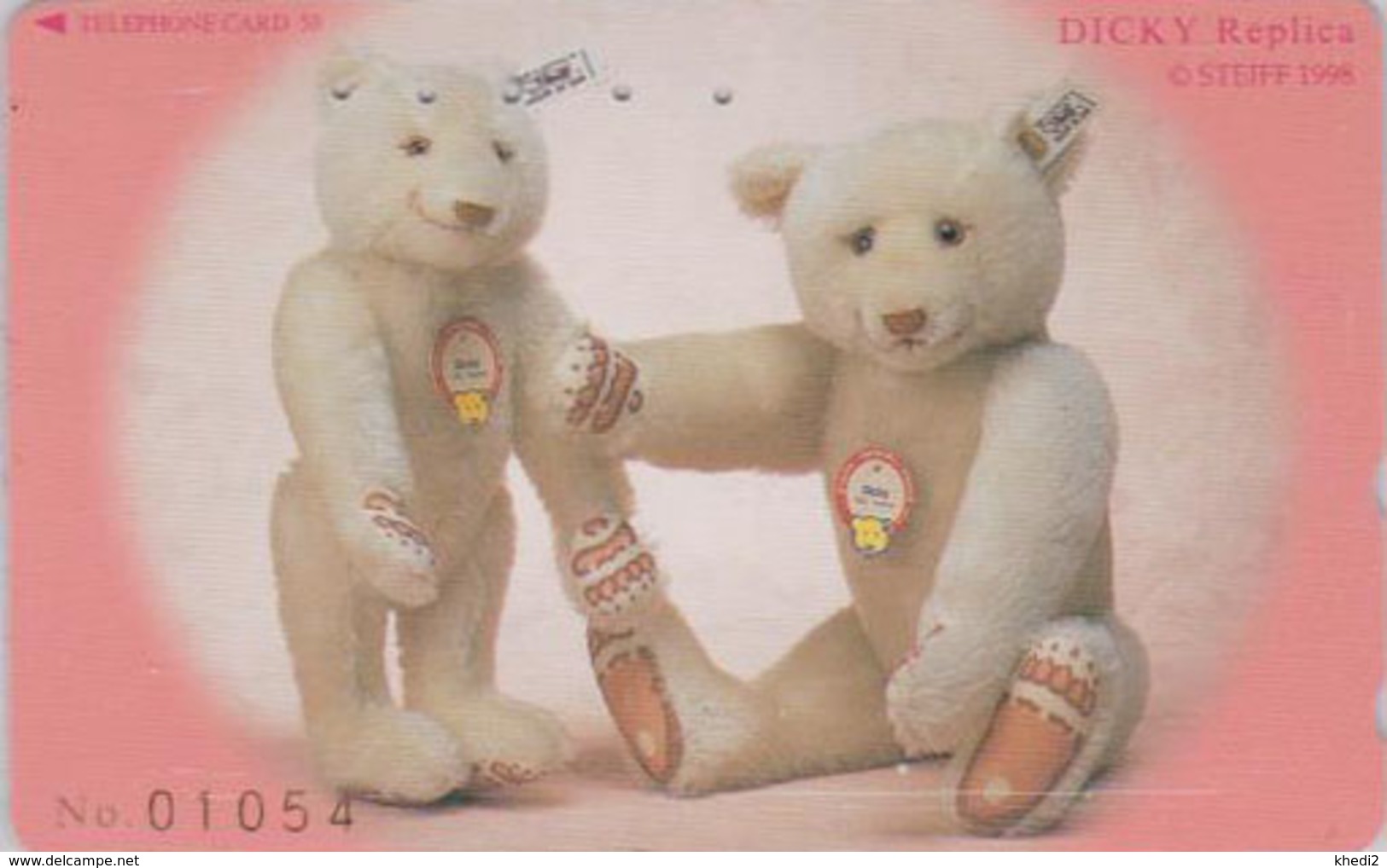 TC Japon / 110-196653 - Jouet  - Série 5/8 - STEIFF TEDDY BEAR - OURS NOUNOURS * GERMANY Rel. ** Japan Phonecard - 721 - Games