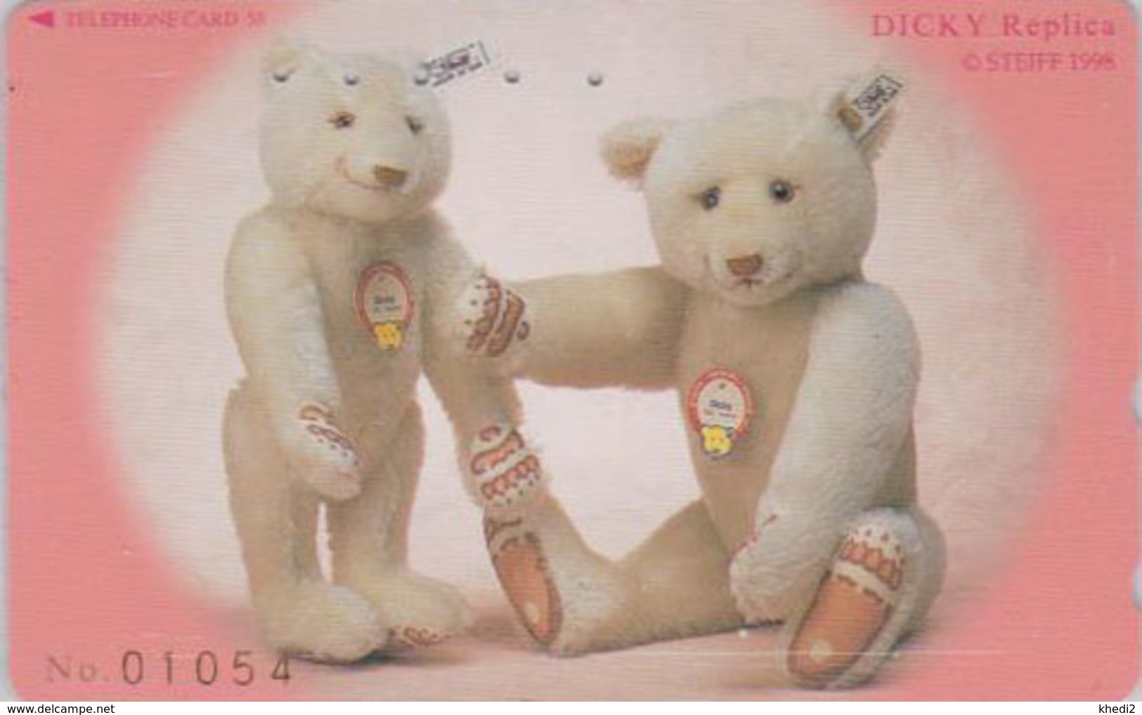 TC Japon / 110-196653 - Jouet  - Série 5/8 - STEIFF TEDDY BEAR - OURS NOUNOURS * GERMANY Rel. ** Japan Phonecard - 721 - Spiele