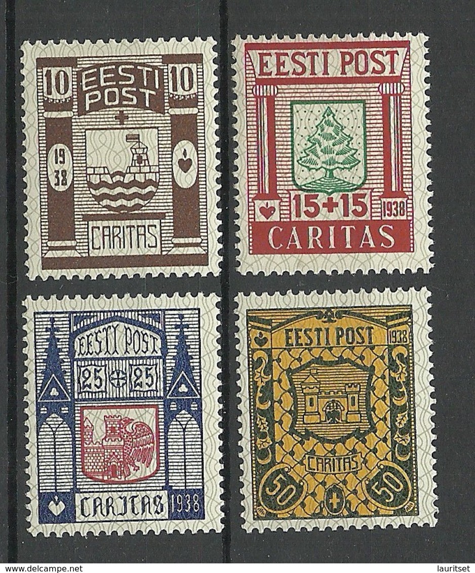 Estland Estonia 1938 CARITAS Michel 131 - 134 MNH - Estland