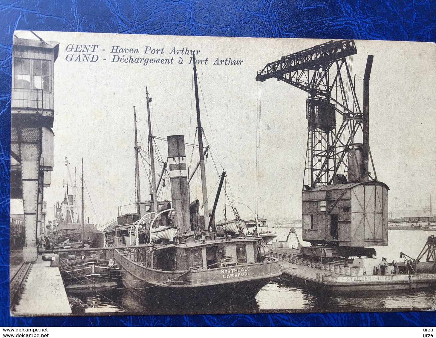 Gent-Gand/-uitladen Van De Goederen In Haven-déchargement à Port Arthur - Gent