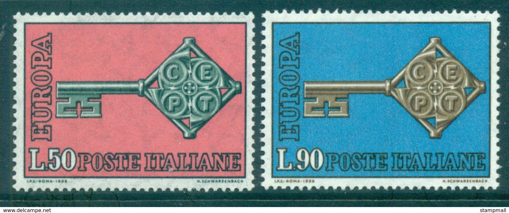 Italy 1968 Europa, Key With Emblem MUH Lot65454 - Other & Unclassified